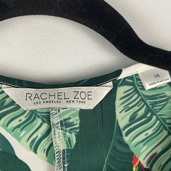 Rachel Zoe Duster Tropical 3/4 Sleeve Tie Front One Size OS Kimono - Picture 4 of 11